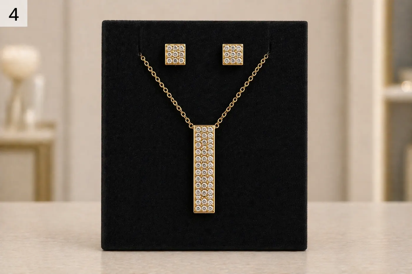 Pearl Blossom Pendant Set